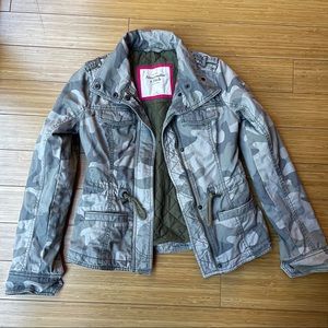 Abercrombie & Fitch Camo Utility Jacket Sz XS